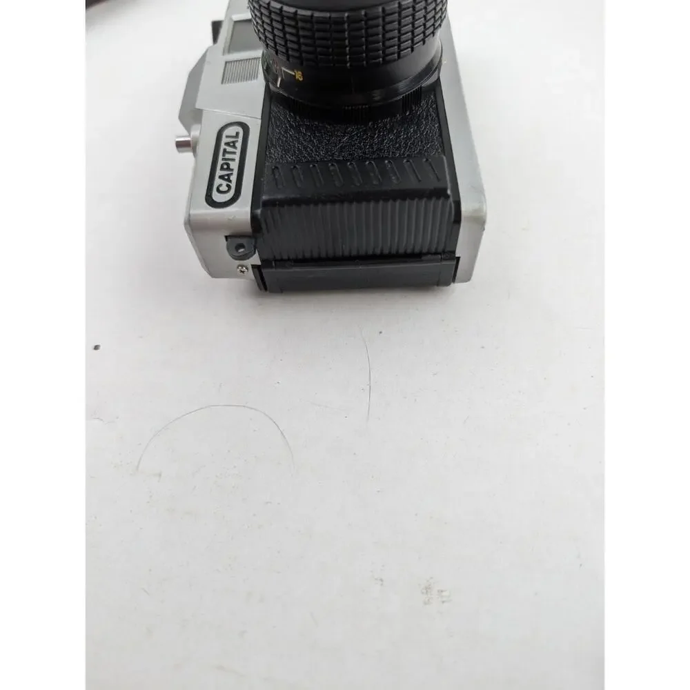 Vintage Capital MX-II 35mm Film Camera w/ Case Strap Cap Loaded Film Untested